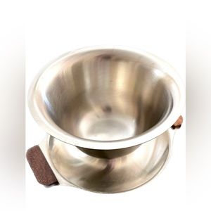 Midcentury Modern MCM Gravy Server Interpur Stainless steel with teak handles